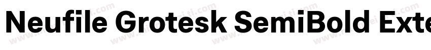 Neufile Grotesk SemiBold Extended字体转换